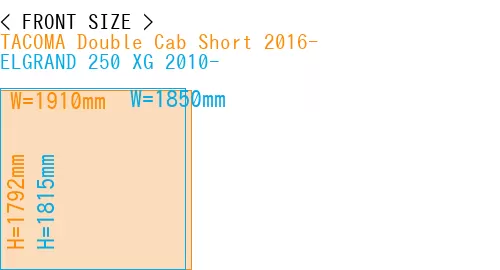 #TACOMA Double Cab Short 2016- + ELGRAND 250 XG 2010-